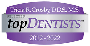 Dr. Crosby was selected as a Top Dentist